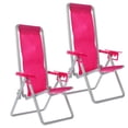 thumbnail image 2 of Mini silla reclinable para casa, silla de playa plegable de simulación, accesorios para modelo de casa (mini silla de juguete), 2 uds., 2 of 6
