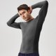 thumbnail image 5 of pstuiky camisa de manga larga para hombre, Camisa deportiva de manga larga con cuello redondo, ligera, transpirable y de color liso con cremallera para hombre top de hombre s, 5 of 7