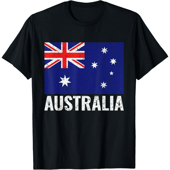 men and women can wear,Australia Australian Flag Pride Vintage Gift DNA Patriotic T-Shirt