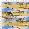 thumbnail image 2 of Giraffe Family African Animals Pattern Premium Roll Gift Wrap Wrapping Paper, 2 of 7