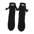 thumbnail image 1 of Calcetines casuales para correr, regalos divertidos, calcetines de pareja con succión magnética 3D negro, 1 of 9
