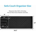 thumbnail image 2 of Sofa Armrest Organizer Non-Slip Arm Chair Bedside Caddy Storage Organizer for Recliner Couch with 5 Pockets for Cell Phone TV Remote Control Magazines, 2 of 5