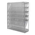thumbnail image 1 of Organizador De Archivos De Pared Plateado, Colocación Vertical, Organizador De Archivos De Pared De 5 Niveles Con Ganchos Para Oficina, 1 of 7