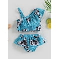 thumbnail image 2 of Coduop Toddler Baby Girls Bikini Set,Cow Print Swimsuit Summer Beach Swimauit Bathing Suit, 2 of 8