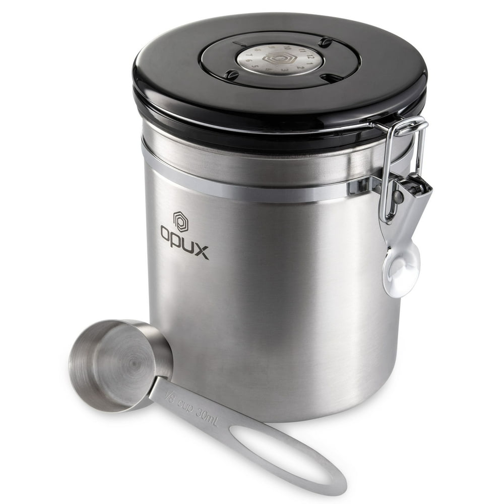 OPUX Coffee Canister Stainless Steel Airtight Coffee Container with