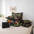 thumbnail image 6 of jejeloiu Colorful Flower Blossom 7-Piece Bedding Comforter Set,Kawaii Animals Cat King Bedding Sets For Girls Women Reversible, 6 of 8