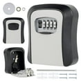 thumbnail image 1 of Fireproof Box With Key Lock Key Safe Box Wall Mounted Key Lock Box 4 Digit Combination Key Storage Box For Indoor Outdoor Home Offices, 1 of 7