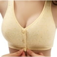 thumbnail image 1 of Bowake Front Button Bra, Convenient Front Button Bra, Everyday Sleep Bras, Front Closure Comfort Bras for Women Girls Beige, 1 of 6