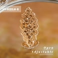 thumbnail image 3 of Boho Full Finger Crystal Ring Antique Luxurious Long  Knuckle Rings, 3 of 11