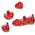 thumbnail image 4 of LIIPEE Girls Boys Sneakers Polka Dot Printed Closed Toe Non- Soft Sole Mesh Shoes Child Trendy Daily Sneaker,Red,6-7 Years, 4 of 8