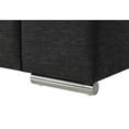 thumbnail image 3 of 45" Gianna Black Linen Fabric Arm Chair, 3 of 5
