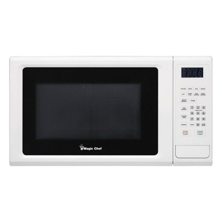 Magic Chef 1000 Magic Chef MCM1110W 1000 Watt 1.1 Cu Ft Microwave, White (Refurbished ...