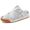 thumbnail image 2 of Men's Backless Mesh Mule Sneakers Breathable Hollow Non Slip Gum Sole Casual Walking Slip On Shoes, 2 of 6