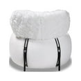 thumbnail image 4 of Baxton Studio Tayla Modern and Contemporary White Fabric Upholstered and Black Metal Accent Chair, 4 of 7