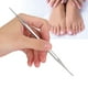 thumbnail image 3 of Levantador de Uñas Encarnadas Fugacal lima de acero inoxidable de doble cabeza profesional, 3 of 6