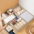 thumbnail image 2 of xaoyunyn 3 Piece Non Woven Fabric Drawer Organizer Set for Small Clothing Items,Foldable Storage Boxes for Closet and Dresser Organization,Lightweight and Stable, 2 of 6