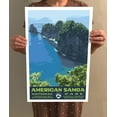 thumbnail image 4 of American Samoa National Park Vintage Travel Poster / Postcard WPA Style, 4 of 4
