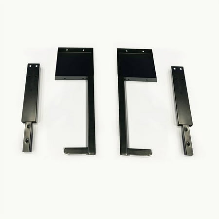 

12 in. H X 12 in. W X 2 in. D Black Metal Beam Light Overhang Display Board Brackets