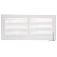 thumbnail image 3 of 14in x 6in Imperial White Steel Rectangular Baseboard Return Grille - Overall 15 1/4in x 7 1/4in, 3 of 3