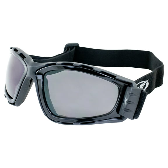 Global Vision Trip Safety Motorcycle Goggles Black Frames Smoke Lens