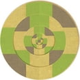 thumbnail image 1 of Ahgly Company Machine Washable Indoor Round Transitional Caramel Brown Area Rugs, 3' Round, 1 of 7
