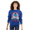 thumbnail image 3 of Tootsie Mr Owl American Patriot USA Unisex Plus Size Sweatshirt Brisco Brands 3X, 3 of 5