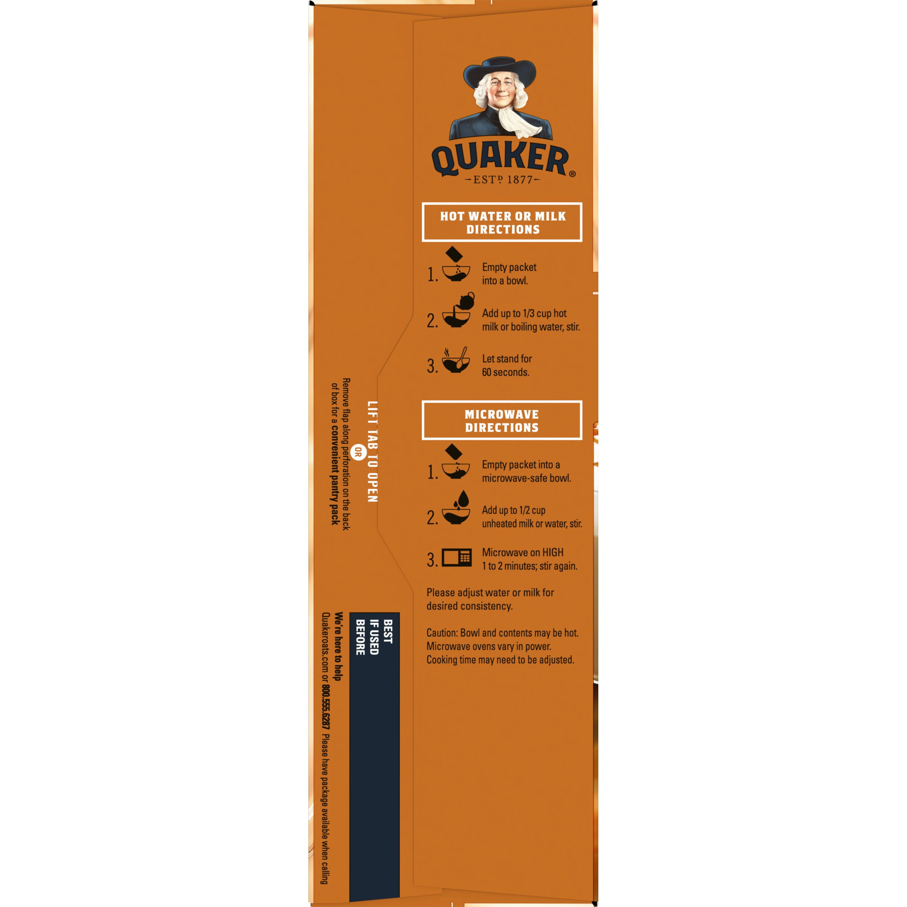 (4 pack) Quaker Caramel Macchiato Flavor Instant Oatmeal, 8 Count, 9.8 Ounce Box