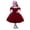 Red, variant on Fesfesfes Kids Girls Solid Princess Tulle Dress Bridesmaid Pageant Gown Birthday Party Wedding Flower Girls Dress Spring Sale