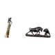 thumbnail image 5 of Figura de mujer africana,Estatua artesanal de una dama tribal africana,hecha a mano,para cafetería.,Estatua de escritorio,Estatua decorativa de figura de lucha de toro y oso,Colección de, 5 of 8