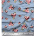 thumbnail image 1 of Soimoi Cotton Jersey Fabric Leaves & Floral Decor Fabric Printed Yard 58 Inch Wide, 1 of 3