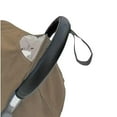 thumbnail image 1 of Funda protectora de cuero para el asa del cochecito, compatible con accesorios para cochecitos, funda protectora de PU para el parachoques del reposabrazos (negro), 1 of 4