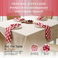 thumbnail image 5 of HEIRLOOM COMFORT Multicolor Gingham Checked Napkins Set of 6, 18x18 Inch, 100% Cotton, Soft, Absorbent & Durable, Reusable Table Dinner Napkins for Wedding, Picnic, Everyday Dining - Red and White, 5 of 6