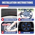 thumbnail image 6 of 16 inch Set of 4 Wheel Covers Hubcaps Fits for Nissan Altima 2019-2025,Only Fit Iron Hub-Steel Wheel,Black Lacquer & Blue Lacquer, 6 of 7