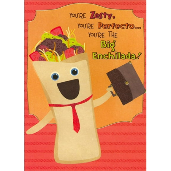 Designer Greetings Big Enchilada with Briefcase Humorous : Funny Boss's Day Card from All : Us : Group