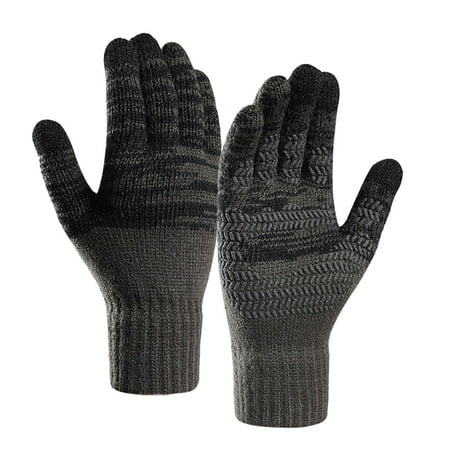 

XINSHIDE Gloves Winter Upgraded Touch-Screen Anti-Slip Gloves Elastic Cuff Thermal Soft Knit Lining Gloves For Men Women Gloves