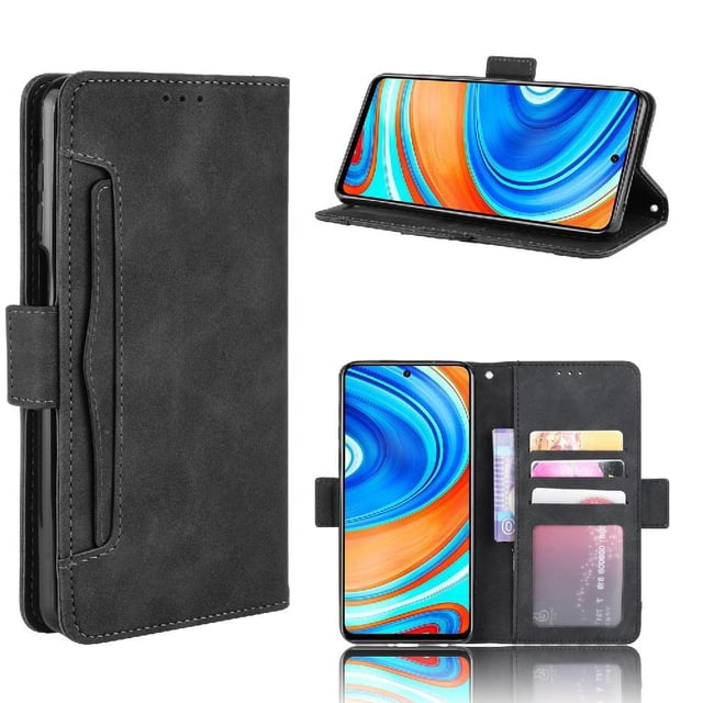 Funda Cartera Magnética para Xiaomi Redmi Note 9S- Tarjetero Desmontable, Cuero PU, Soporte