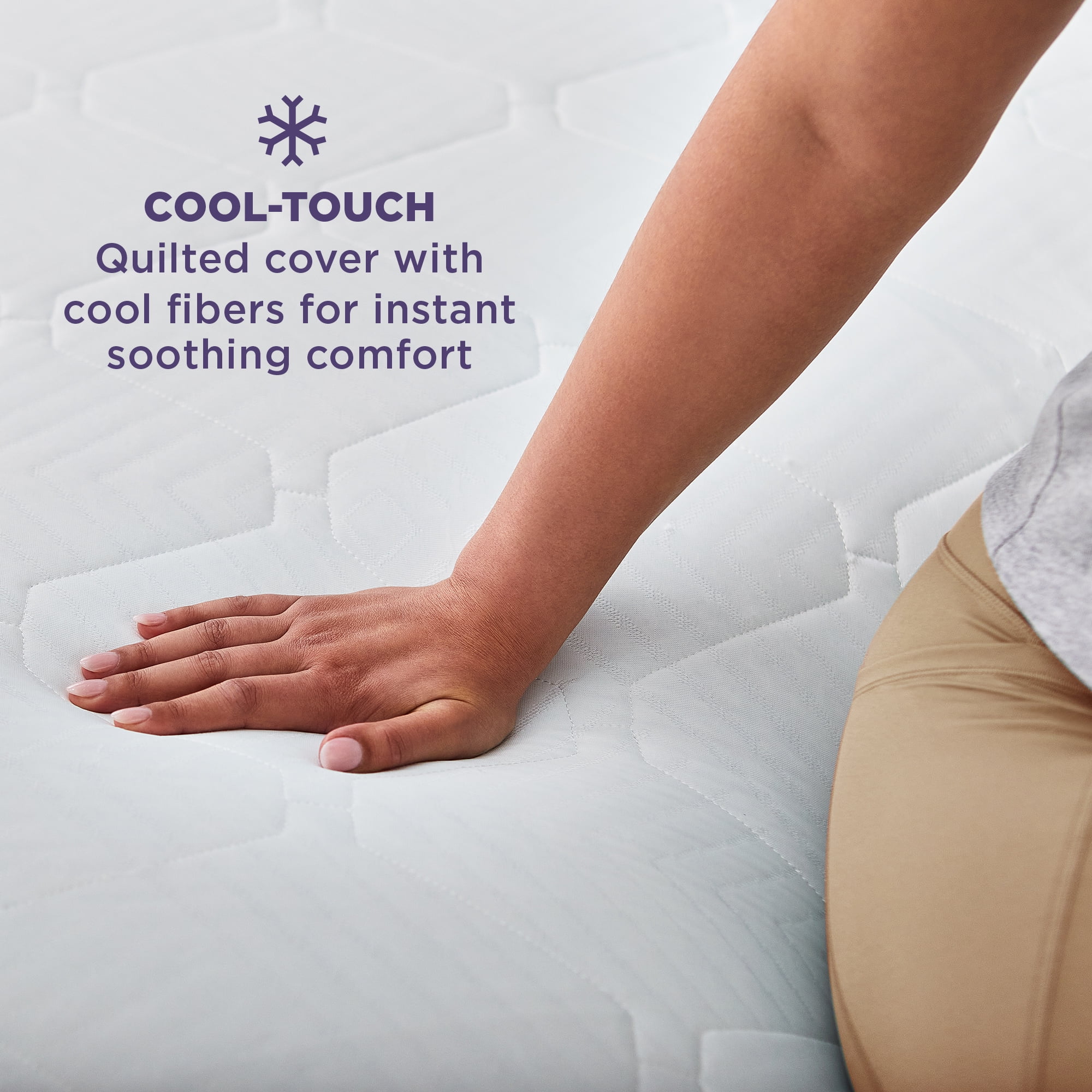 Sleep Innovations Arlo Cooling Firm Support Foam Mattress, 12 Inch Bed in a Box, California King Size