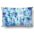 thumbnail image 1 of BSDHOME Blue Floral Pattern Rough Allover Textures Splash Roses Pillowcase Pillow Cushion Cover 20x30 inch, 1 of 1