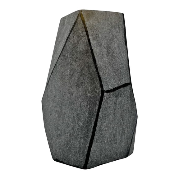 Decorative Handmade Glass Modern Vase in Grey, 9