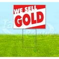 thumbnail image 1 of We Sell Gold (18" x 24") Yard Sign, Includes Metal Step Stake, 1 of 6