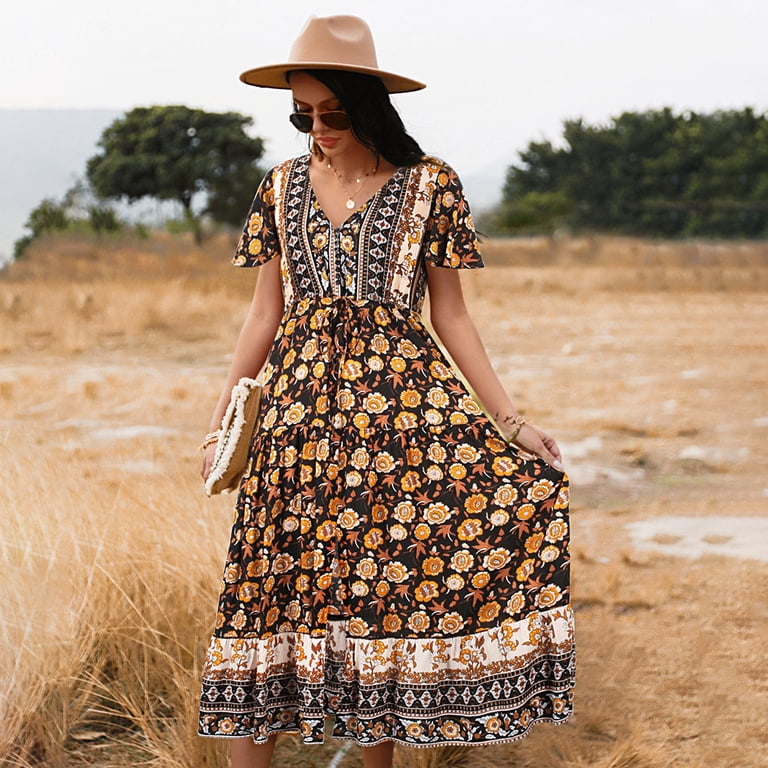 open lace back dress Perfect Resort Maxi Dress in Blue Florals – Reistor main image 1