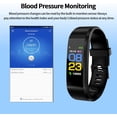 thumbnail image 4 of Fitness Trackers med hjärtfrekvens, sömnmonitor, blodsyre, stegräknare och SMS-samtal notifiering Hälsa träningsklocka, 4 of 5