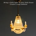 thumbnail image 3 of Miniature Candlestick Lamp Mini Candlesticks Lamp Dollhouse Candlestick Light Dollhouse Candlestick Lamp 1:12 Scale European Style Vintage Exquisite Decorative Miniature, 3 of 8