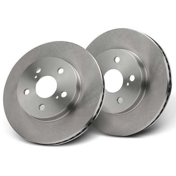 Front Brake Rotor Set 2 - Compatible with 2020, 2022 - 2023 Toyota Corolla 1.8L 4-Cylinder