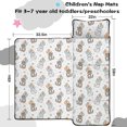 thumbnail image 5 of Multicolor Cat and Balloon White Pattern Teens Toddler Nap Mat with Pillow, Sleeping Mat Bag for Preschool Daycare 59"x22", 5 of 6