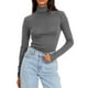 thumbnail image 3 of Talla grande Tops de tallas grandes,Blusa informal de terciopelo de manga larga para mujer, cuello alto, poliéster con lentejuelas, largo regular para uso diario, sopatenor, 3 of 9