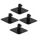 thumbnail image 5 of HAMPPLIES 4Ud Gancho Pared Para Accesorios De Negro Ahorra Espacio, 5 of 8