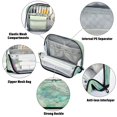 thumbnail image 4 of Standing Pencil Case with Base Large Capacity Stationery Pouch Pen Bag with Zipper for Women Men Beautiful Swirling Lines, 4 of 7