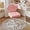 Pink, variant on Vanity Chair with Back – Small Armless Office Chair with Wheels, Lumbar Support, PU Leather, Adjustable Height, 360° Swivel for Home, Bedroom, Office White