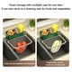 thumbnail image 5 of Colador desechable para fregadero de cocina con 100 filtros - Estante de malla de acero al carbono para residuos alimentarios y esponjas que drenan, 5 of 9